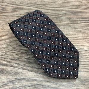 Robert Talbott Accessories - Robert Talbott Maroon, Navy & White Check Tie Robert Talbott Accessories - Robert Talbott Maroon, Navy & White Check Tie